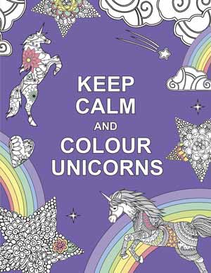 keep calm and colour unicorns